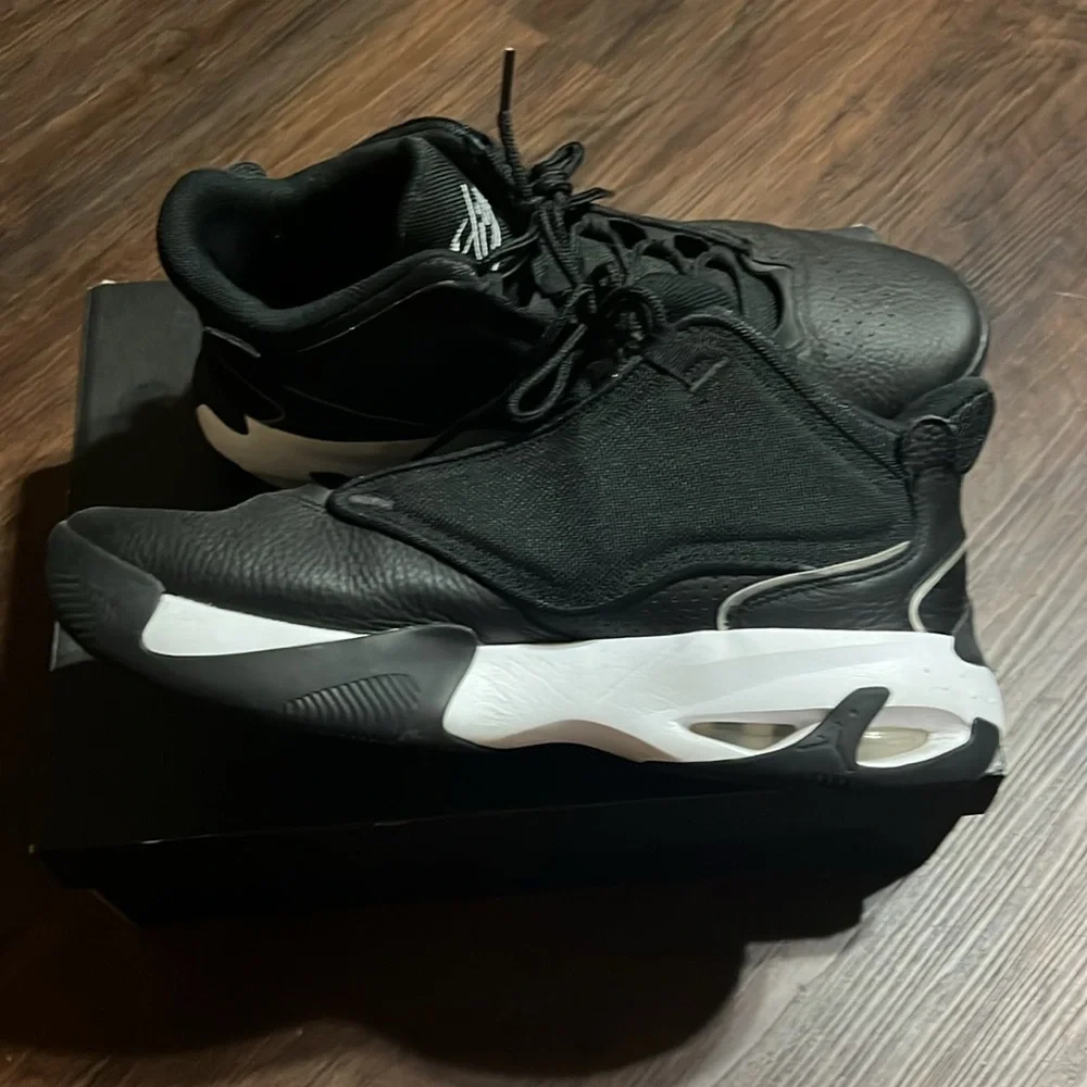 Nike Air Jordan Flight Max Aura 4 Black Metallic Streetwear Sneakers Size 13